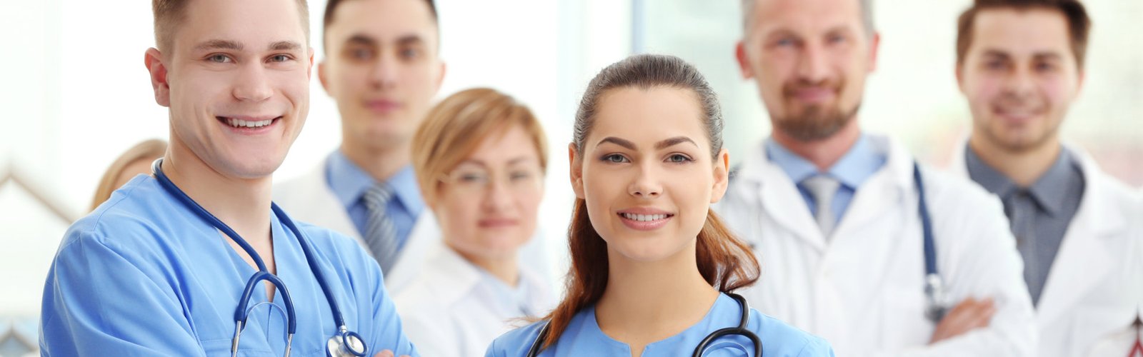 group of doctor smiling