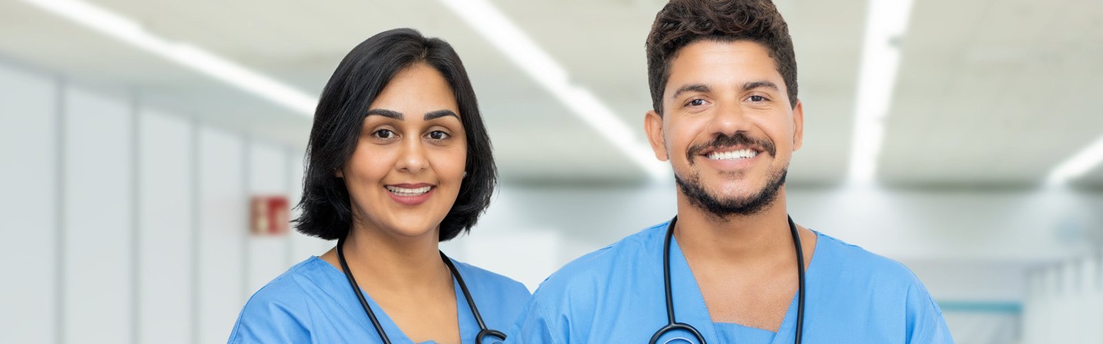 nurse smiling